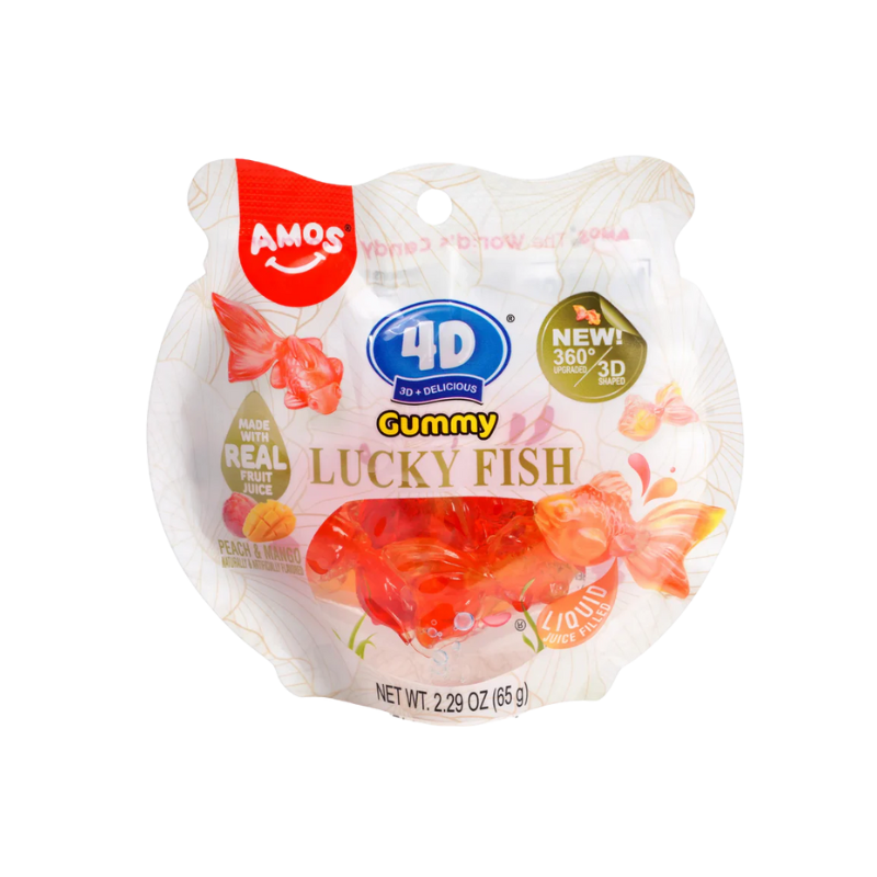 Amos 4D Gummies Poisson Porte-Bonheur