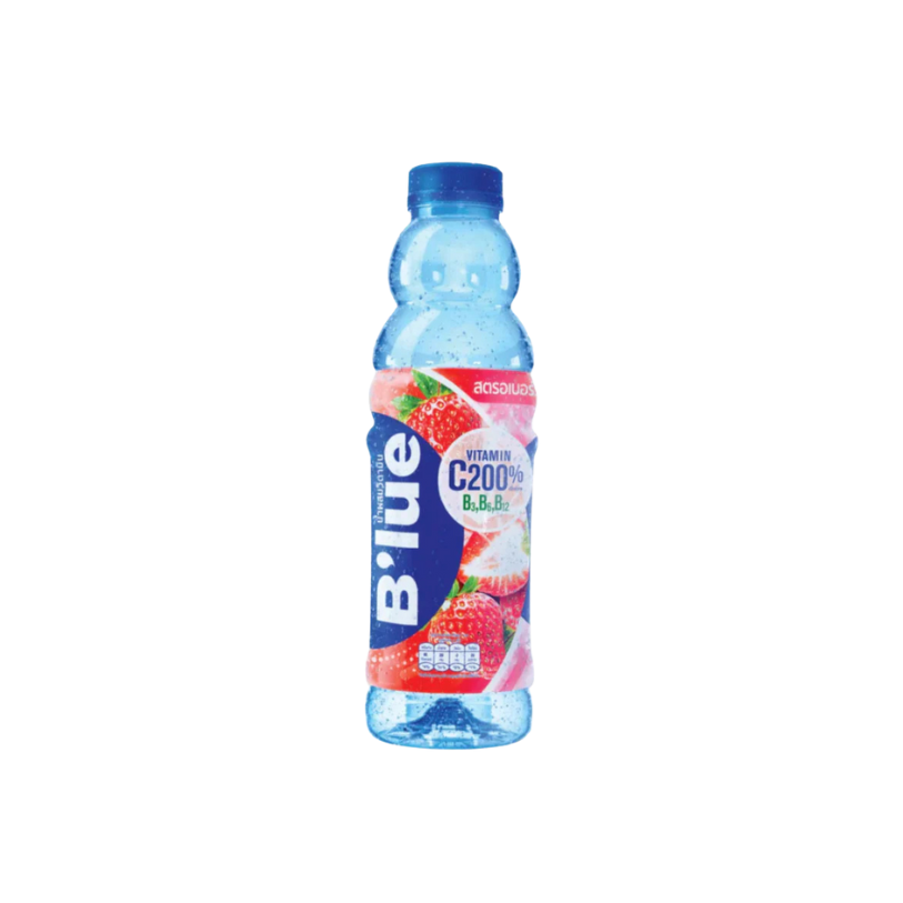 B’lue Strawberry 500ml – Boisson Rafraîchissante Fraise Hydratation