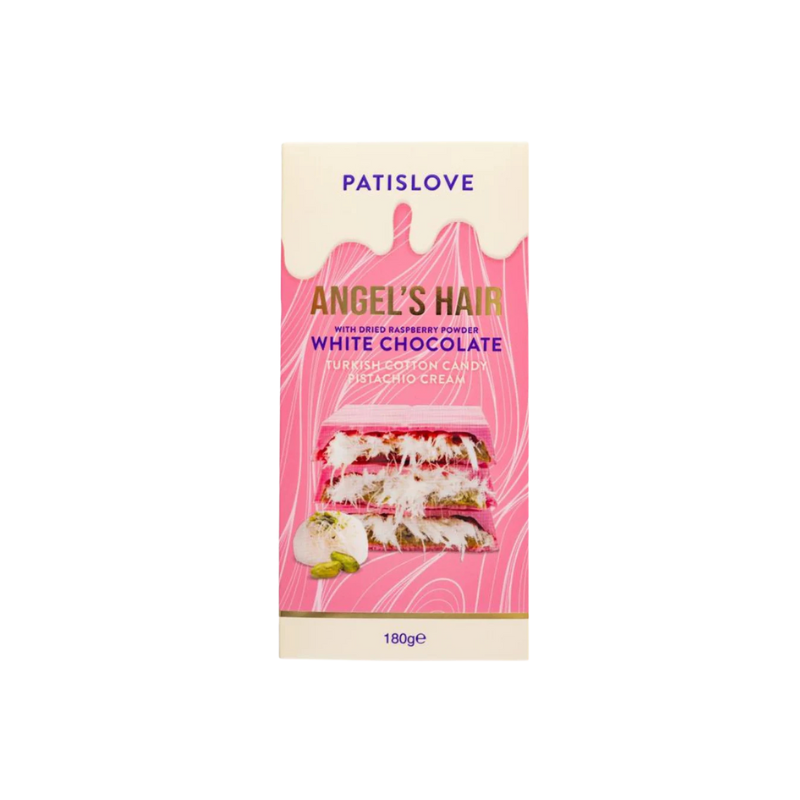 Chocolat Dubaï Framboise Blanc Pistache & Kadayif