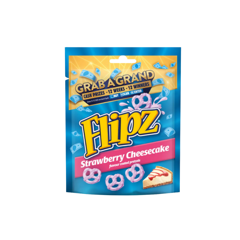 Flipz Strawberry Cheesecake - Bretzels Chocolat Cheesecake à la Fraise 90g