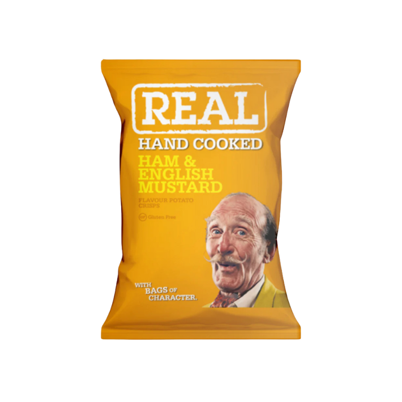Real Crisp Ham and English Mustard 150g – Chips Jambon Moutarde Anglaise