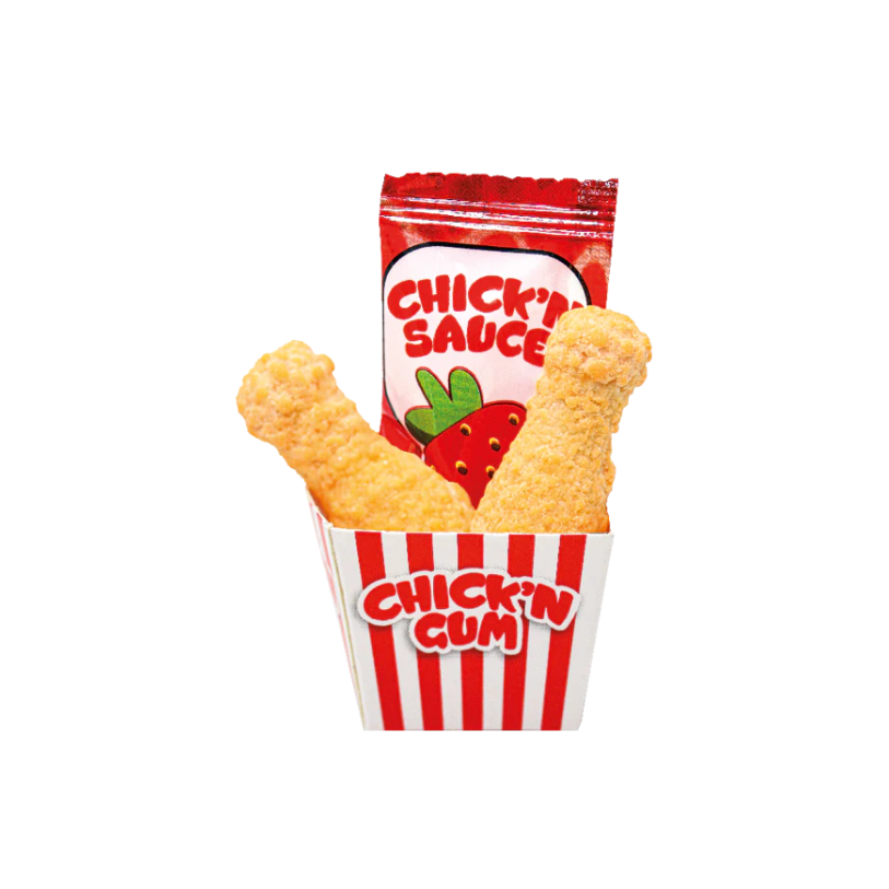 Funnycandy Chick'N Gum - Bubble Gum Fun 21g Tenders Bonbon TikTok