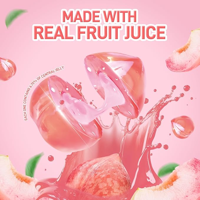 AMOS 4D PECHE COEUR COULANT - FRUIT GUMMY PEACH BURST