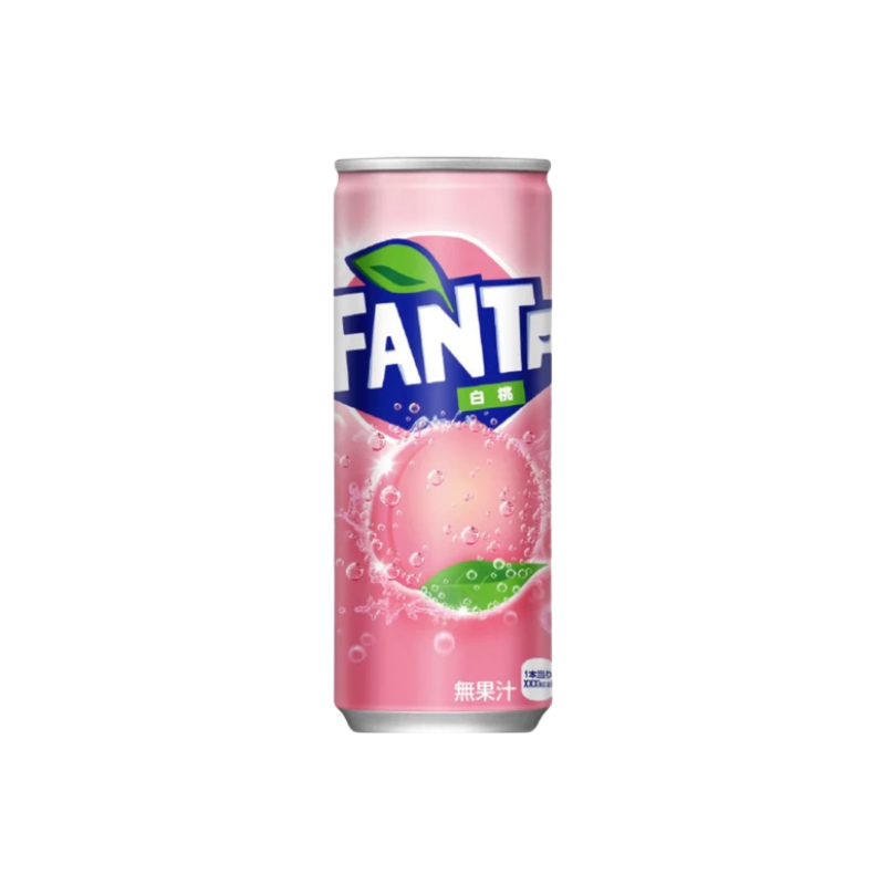 Fanta Pêche Blanche Grande Canette – Japon