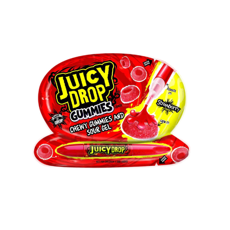 Bazooka Juicy Drop Gummies Sour Gel