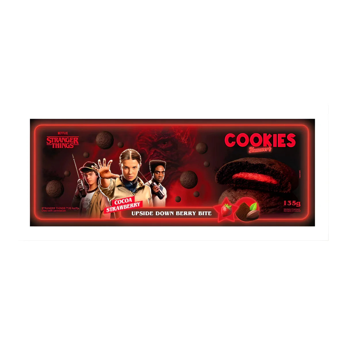 Yummers Stranger Things – Cookie Chocolat & Fraise Édition Série 135 g