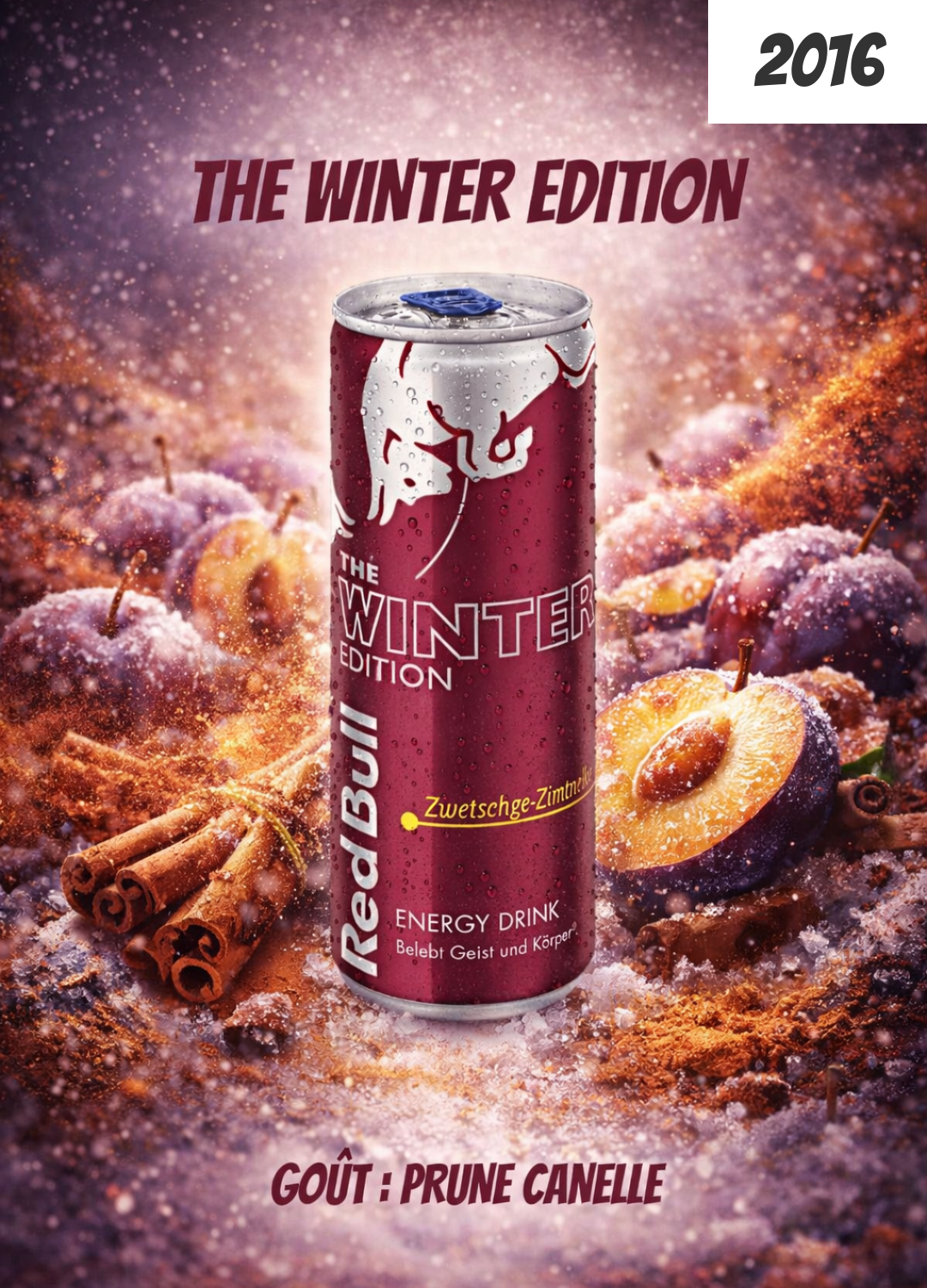 Red Bull The Winter Edition Prune Cannelle (2016) : l’édition hivernale la plus audacieuse