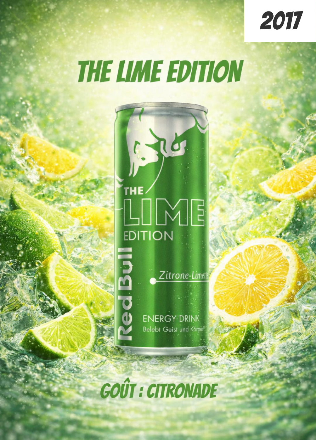 Red Bull The Lime Edition (2017) : la fraîcheur citronnée devenue iconique