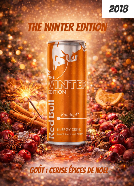 Red Bull The Winter Edition 2018 : cerise &amp; épices de Noël, une édition hivernale iconique