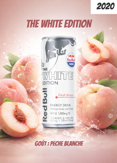 Red Bull The White Fresh Breeze Edition 2020 : l’élégance fruitée de la pêche blanche