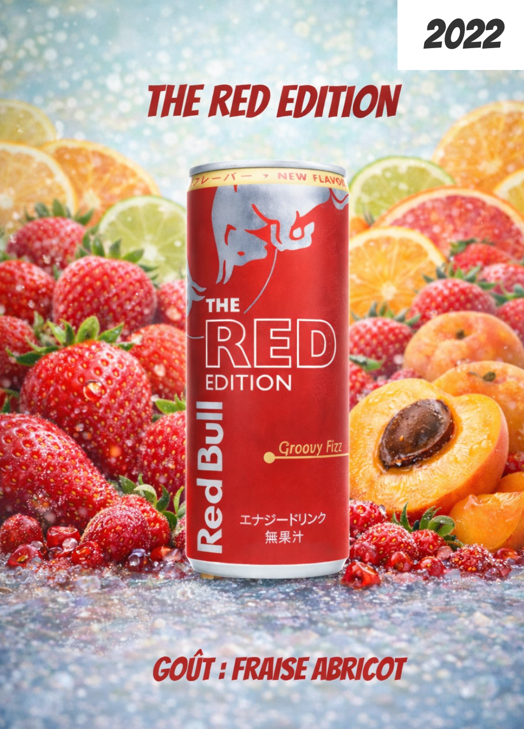 Red Bull The Red Edition Groovy Fizz 2022 : une réinterprétation fruitée d’une couleur iconique
