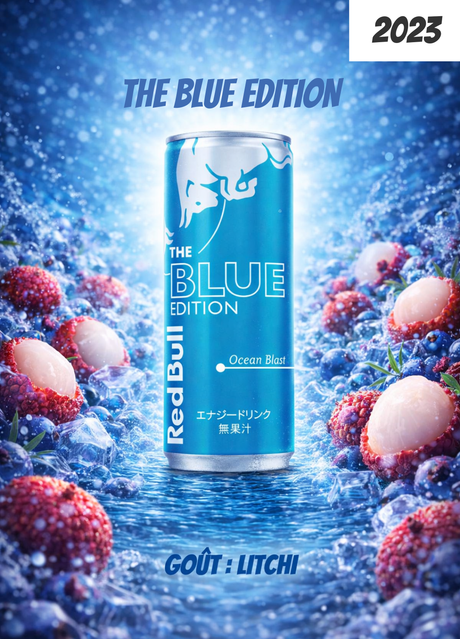 Red Bull The Blue Edition Ocean Blast 2023 : l’élégance exotique du litchi