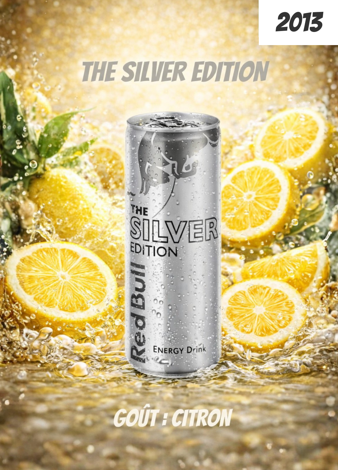 Red Bull The Silver Edition Citron (2013) : la fraîcheur agrumée qui complète la naissance des Red Bull Editions