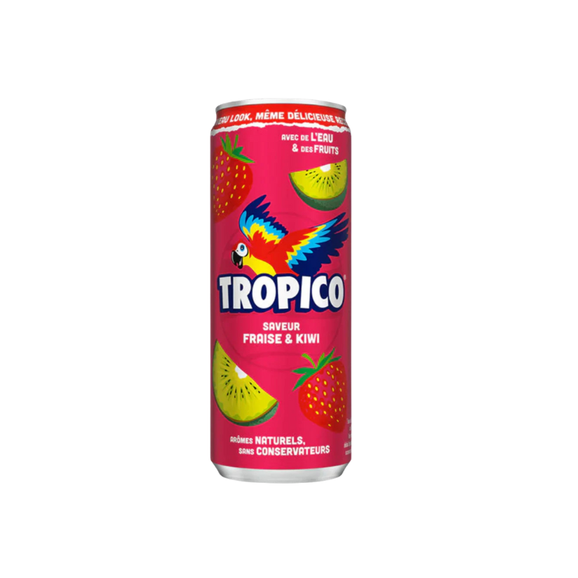 Tropico Strawberry Kiwi 330ml – Boisson Fruitée Fraise Kiwi Rafraîchissante
