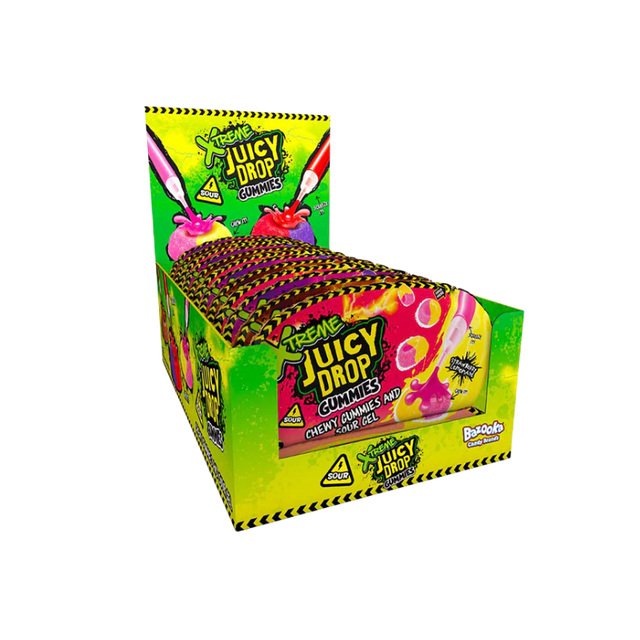 Bazooka Juicy Drop Gummies Xtreme Sour Gel