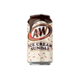 A&W Soda Ice Cream Sundae 12 x 355ml – Soda Américain Saveur Dessert