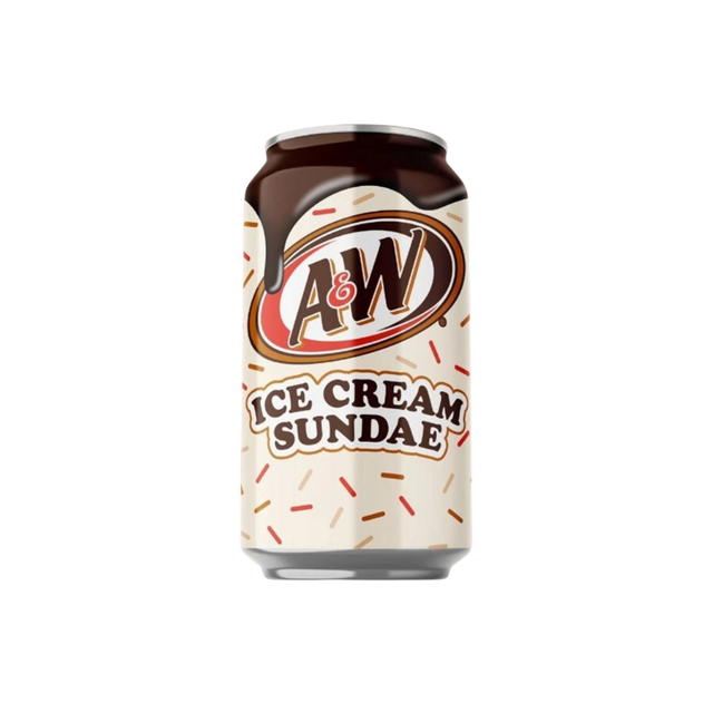 A&W Soda Ice Cream Sundae 12 x 355ml – Soda Américain Saveur Dessert