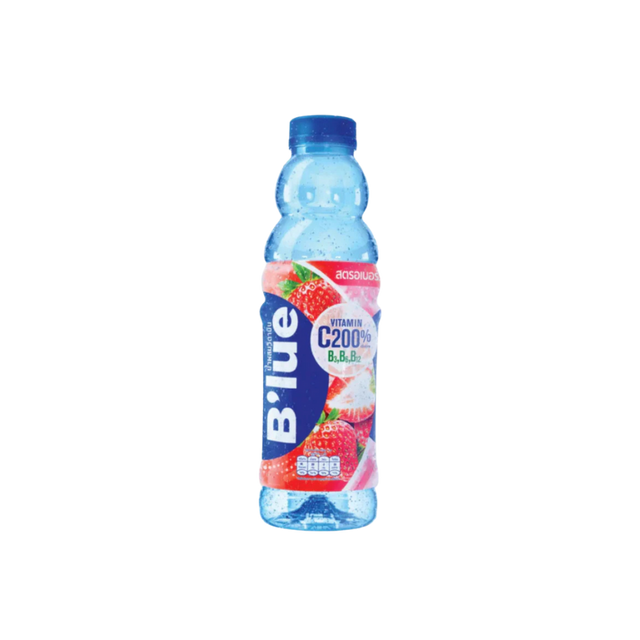 B’lue Strawberry 500ml – Boisson Rafraîchissante Fraise Hydratation