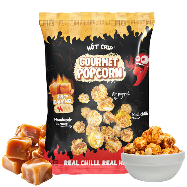 Hot Chip Popcorn Spicy Caramel - Popcorn Caramel Épicé 120g