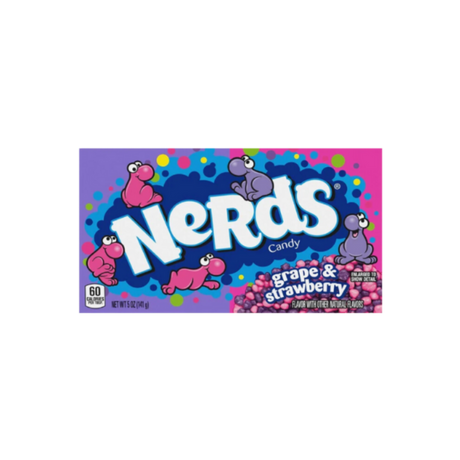 Wonka Nerds Candy Grape Strawberry Box