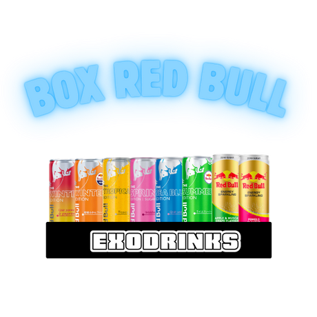 BOX RED BULL EXODRINKS