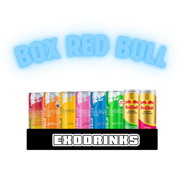 BOX RED BULL EXODRINKS