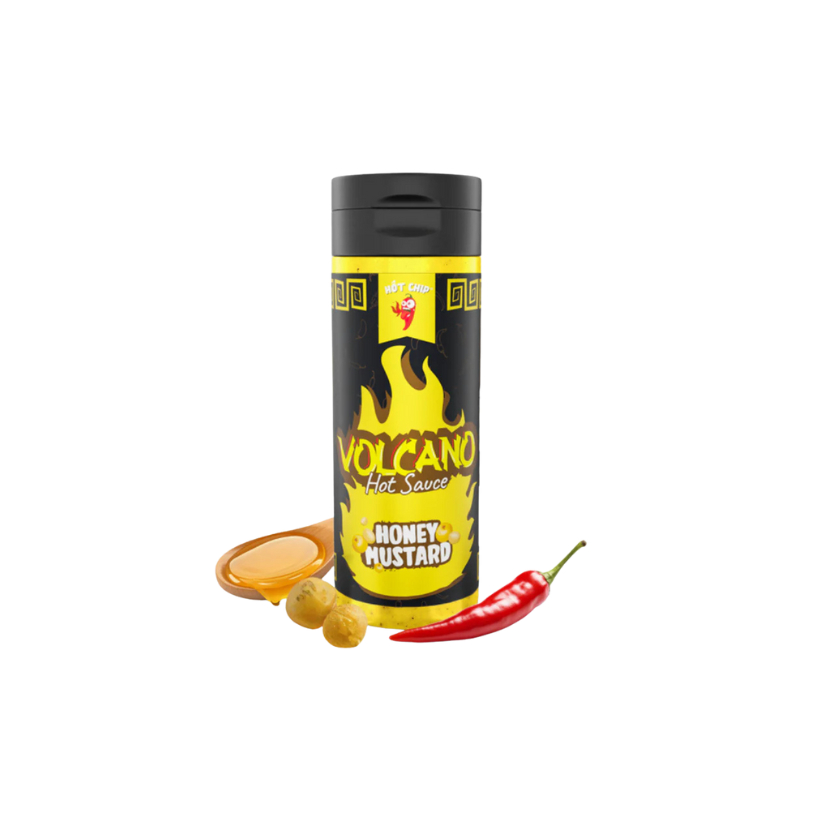 Hot Chip Volcano Chilli Mustard & Honey - Moutarde Pimentée Miel 310g