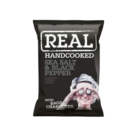 Real Crisp Sea Salt & Black Pepper 150g – Chips Sel Marin Poivre Noir