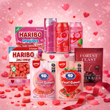 Box Saint-Valentin Gourmande – Coffret Cadeau Bonbons & Boissons