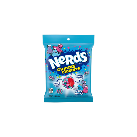 Nerds Gummy Clusters Berries - Bonbons Gummies aux Fruits Rouges Croquants et Acidulés 113g - EXODRINKS