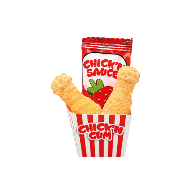 Funnycandy Chick'N Gum - Bubble Gum Fun 21g Tenders Bonbon TikTok