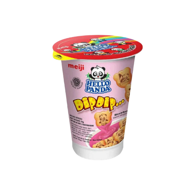 Meiji Hello Panda Dip Dip Strawberry