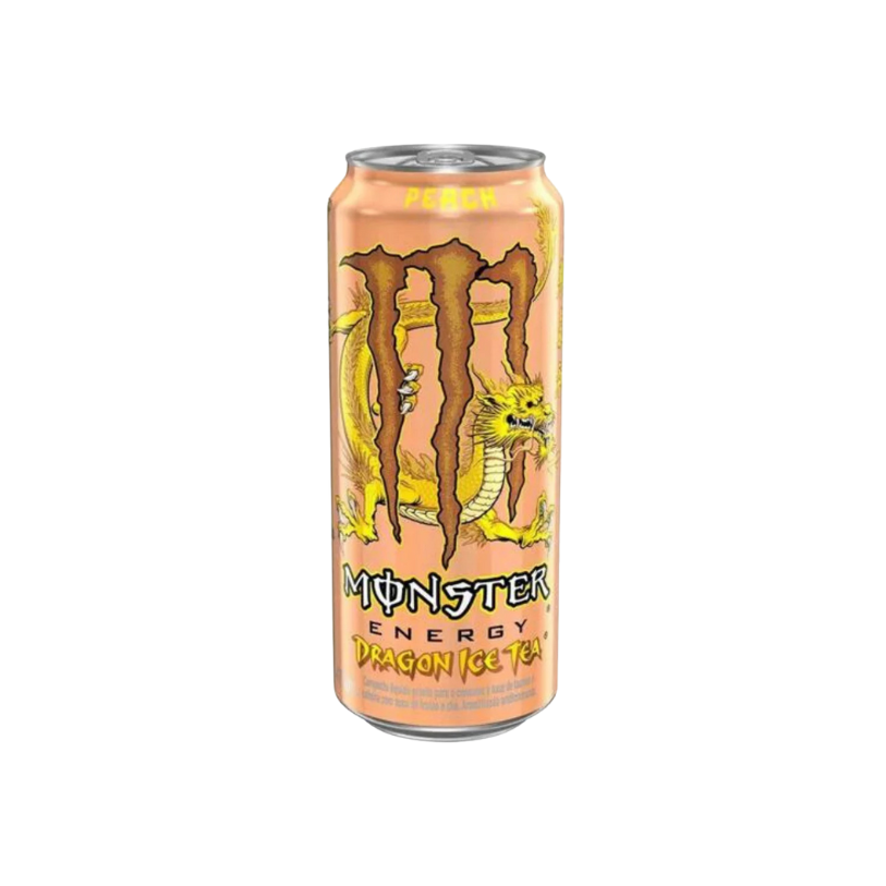 Monster Dragon Ice Tea Peach 473ml – Thé Glacé Énergisant à la Pêche