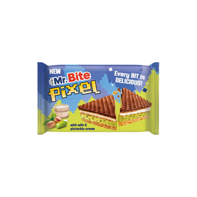 Mr.Bite Pixel Chocolat au lait et crème de pistache Mr. BITE