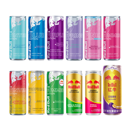 Box Red Bull XL : 12 canettes, 12 saveurs emblématiques