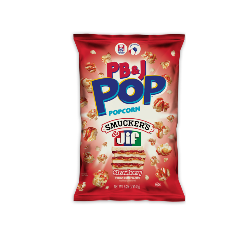 Candy Pop Popcorn Peanut Butter & Jelly Strawberry - 149g